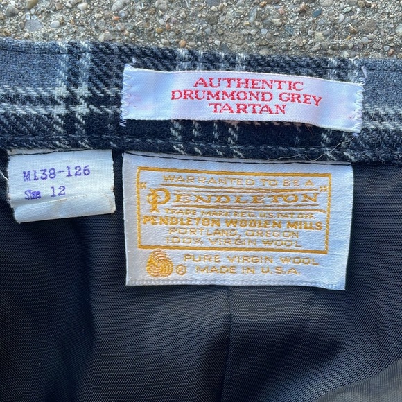 VTG Pendleton Drummond Tartan Plaid Midi Skirt Womens Size 12 - Picture 2 of 4